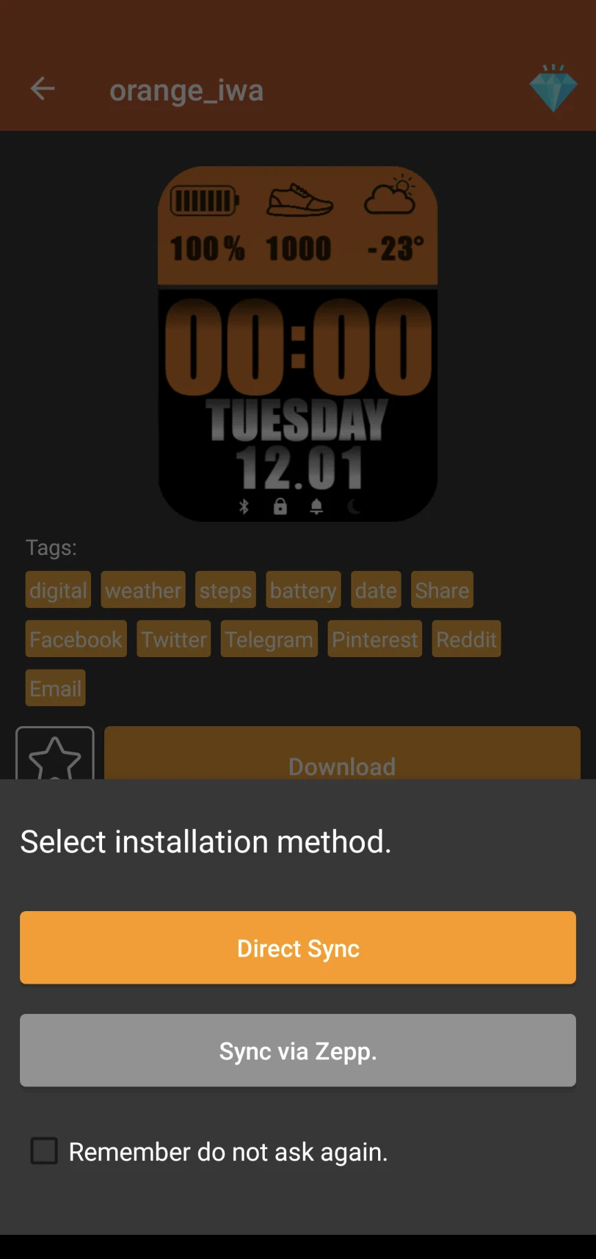 Amazfit GTS 2 - Watch Face screenshot